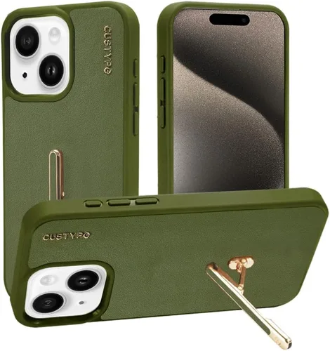 Miniatura 19 de CUSTYPE Funda para iPhone 13 Pro Max de 6.7 pulgadas con soporte, funda de cuero delgada con soporte de 2 vías, compatible con MagSafe, funda