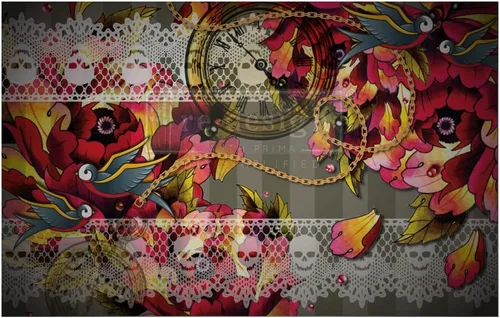 Miniatura 29 de Rediseñar con Rediseñar Decoupage Decor Papel de seda Cobalt Flourish, 1 hoja (19 x 30 pulgadas) Rediseñar papel de decoupage de tejido 655350652340
