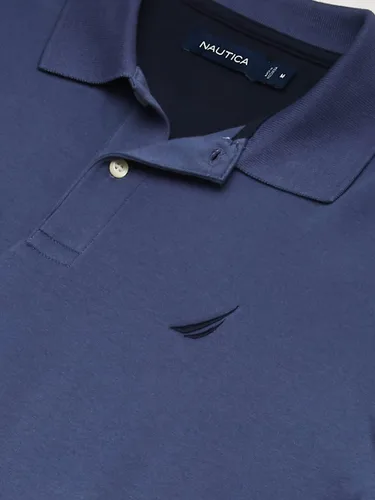 Miniatura 3 de Nautica - Camisa polo de manga corta, color liso y suave de algodón para hombre de ajuste clásico