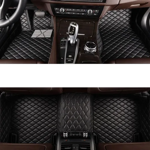 Tapete de cuero completo envolvente personalizado para Nissans Sulphy Teana J32/L33 Sentra Qashqai J10/J11 Leaf March GTR Cefiro Terra (color todo