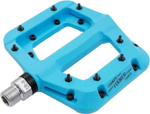 Miniatura 18 de FOOKER Pedales MTB para bicicleta de montaña, 3 rodamientos, antideslizantes, ligeros, de fibra de nailon, pedales de plataforma de bicicleta