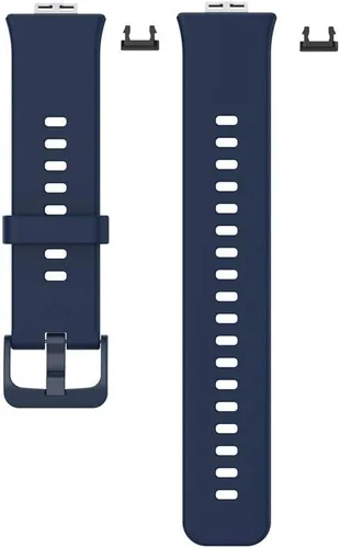Miniatura 5 de Watch Strap compatible with Huawei Watch Fit,Adjustable Silicone Sports Strap Replacement Band for Huawei Watch Fit Smart Watch Negro + azul oscuro