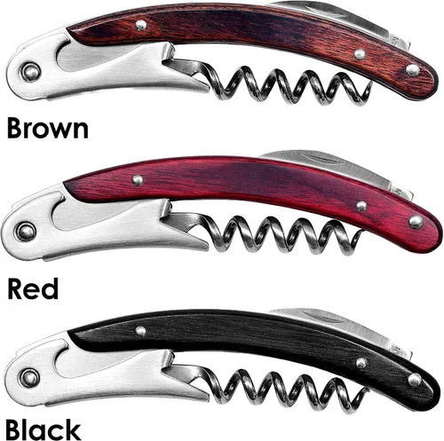 Miniatura 6 de Seki Japan CRESCENT - Cuchillo profesional de camarero con sacacorchos, botellas de vino sumiller y abridor de cerveza, cuerpo de acero inoxidable
