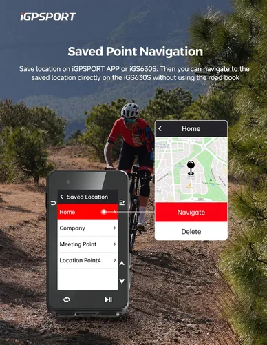 Miniatura 3 de iGPSPORT iGS630S GPS Bike Computer, 2.8 '' Smart Wireless Map Navigation Climb Plan Ciclismo GPS Unit, 45H Duración de la batería