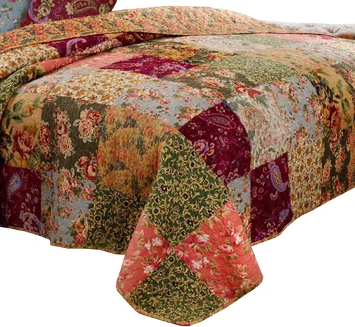 Miniatura 2 de Benjara Kamet - Juego de edredón de 5 piezas de tela tamaño Queen con estampados florales, multicolor