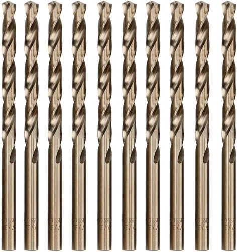 Miniatura 9 de Juego de brocas de cobalto de 11/32 pulgadas (5 piezas), acero de alta velocidad M35 (5% cobalto) para metales duros, acero inoxidable, hierro