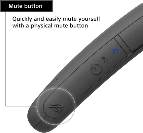 Miniatura 5 de Sony SRS-NB10 Altavoz Bluetooth con banda para el cuello inalámbrico, cómodo y ligero con tecnología para trabajar desde casa, micrófono