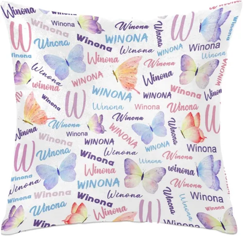 Miniatura 13 de Funda de almohada con nombre, funda de almohada personalizada con flores, funda de almohada cuadrada, regalos de cumpleaños para mamá, sofá, cama