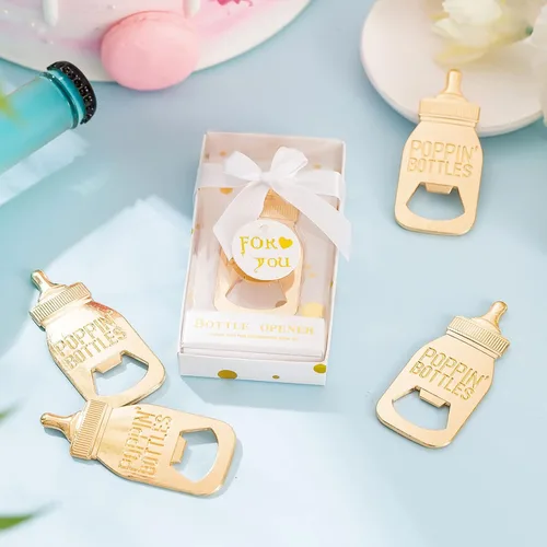 Miniatura 4 de 24 abridores de biberones favoritos para baby shower, regalos, decoraciones o cajas de regalo de recuerdo para invitados, diseño Poppin para niños