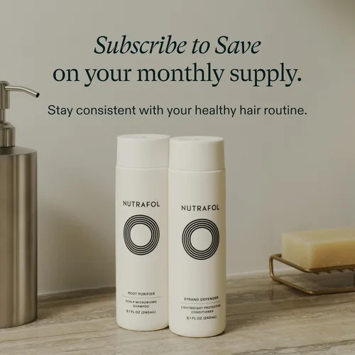 Miniatura 7 de Nutrafol Champú y acondicionador, limpia y protege el cabello y el cuero cabelludo, mejora el volumen, la fuerza y la textura del cabello, formulado