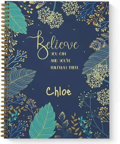 Miniatura 6 de Gotcha Covered Notebooks Sparkle - Cuaderno motivacional personalizado, tapa blanda laminada, 120 páginas de su papel seleccionado, coloque espiral