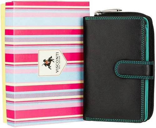 Miniatura 3 de Visconti RIO 13 - Cartera grande de piel suave para mujer, Rhumba Negra, Cartera grande