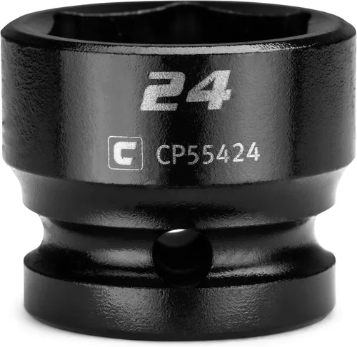 Miniatura 24 de Capri Tools - Llave de vaso de impacto corto de 27 mm, 1/2 pulg. de conducción, 6 puntos, métrica