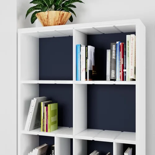 Miniatura 4 de Decotalk Papel tapiz de 30 x 120 pulgadas, tipo despegar y pegar, azul oscuro, adhesivo, para paredes, dormitorio o armarios, se puede retirar