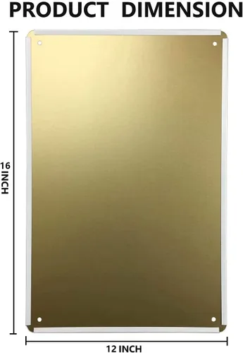 Miniatura 2 de Letreros de esquí vintage retro divertidos para descargar aquí, póster vertical para dormitorio, cartel de metal de 16 x 12 pulgadas