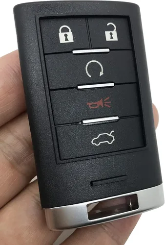 Miniatura 3 de Funda de repuesto para llavero de 5 botones para Cadillac STS CTS 2008-2013 sin llave inteligente con control remoto