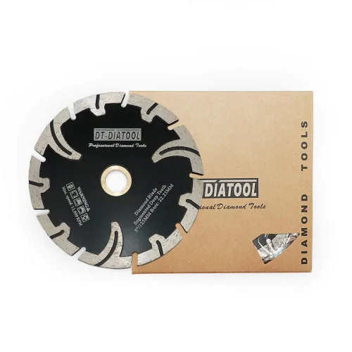 Miniatura 16 de DT-DIATOOL Hoja de diamante de 4-1/2 pulgadas para piedra de granito, hormigón, mármol, disco de corte prensado en caliente con segmento protector