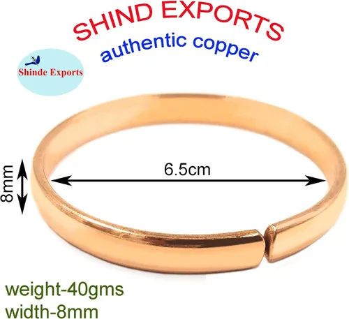 Miniatura 3 de SHINDE EXPORTS Pulseras kada de cobre puro para hombre y mujer