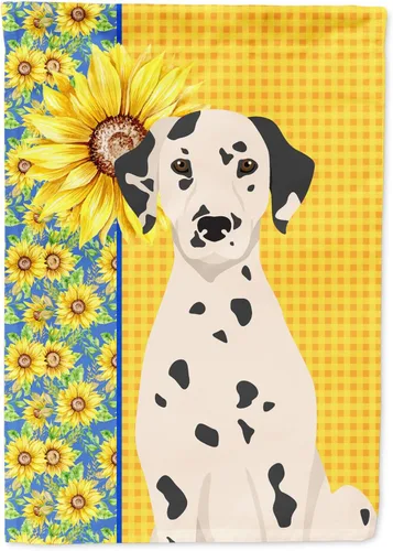 Miniatura 191 de Caroline's Treasures WDK5331CHF - Bandera de verano con diseño de girasoles rojos y blancos, manga grande, para porche, para colgar en la pared