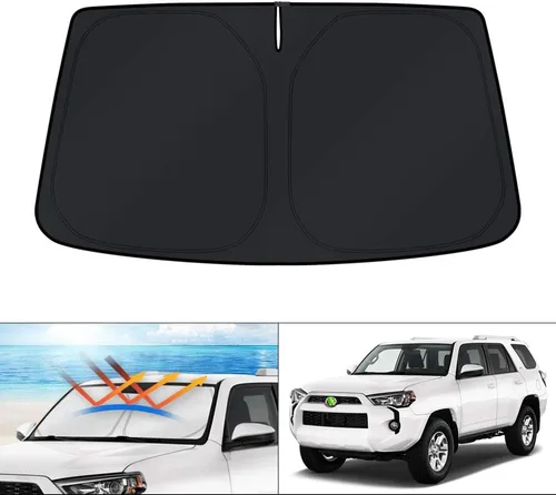 Miniatura 216 de KUST - Parasol plegable para parabrisas para Ford Ranger, accesorios 2019-2025 2026, parasol personalizado para ventana, protector solar plegable