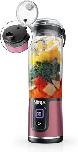 Miniatura 40 de Ninja BC151EM Blast Licuadora Portátil, Sin Cable, Recipiente de 18oz, Licuadora Personal para Batidos y Licuados, Libre de BPA, Tapa Hermética