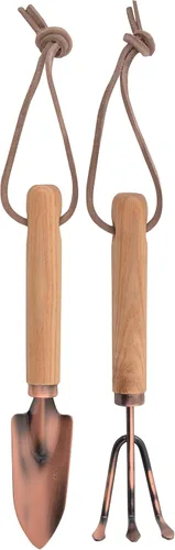 Esschert Design Mini herramientas chapadas en cobre