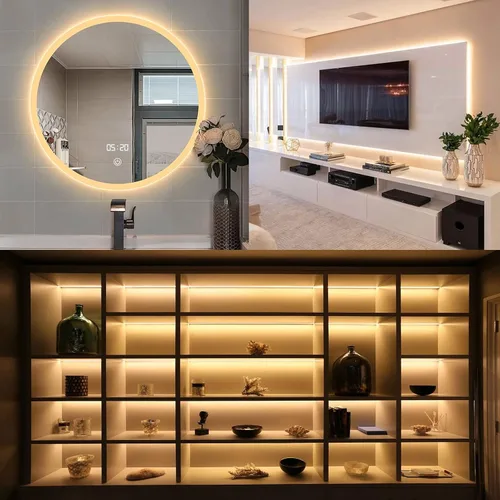 Miniatura 6 de Unidades de tiras de luz LED a prueba de agua, SMD 2835 LEDs 12V, Tiras de luz de cinta LED de 12V
