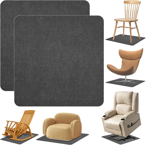 Miniatura 19 de Almohadillas reclinables para suelos de madera dura, pinzas reclinables antideslizantes, almohadillas para muebles para alfombras, tapete Marrón