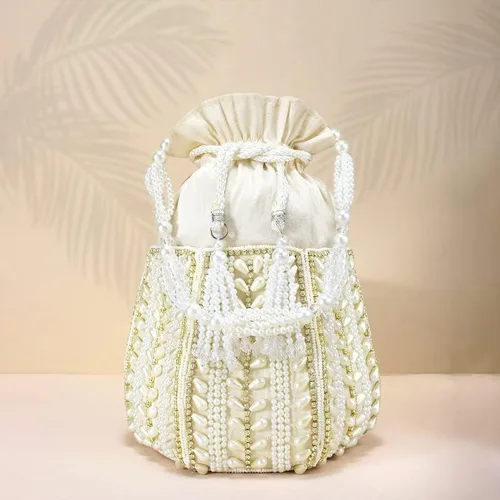Miniatura 6 de Aheli Potli Bags for Women Evening Bag Clutch Ethnic Bride Purse with Drawstring