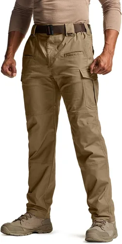 Miniatura 156 de CQR – Pantalones tácticos elásticos tipo cargo para hombre, resistentes al agua, de tela ripstop (antidesgarros), ligeros, ideales para uso diario