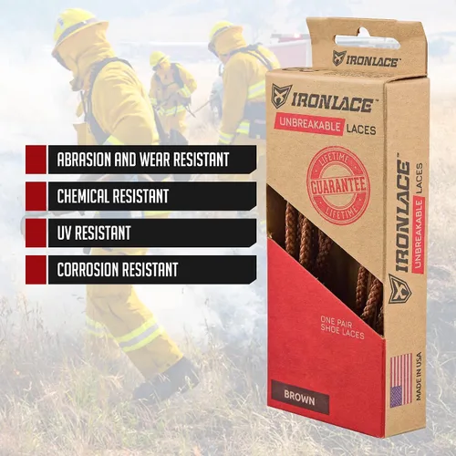Miniatura 4 de IRONLACE Unbreakable Round Bootlaces - Indestructible, Waterproof & Fire Resistant Boot & Shoe Laces