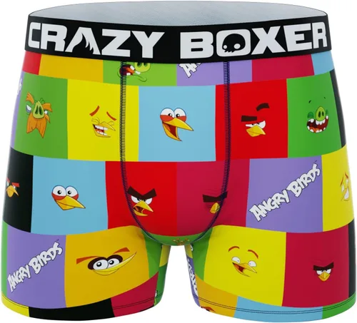 Miniatura 6 de CRAZYBOXER Ropa interior para hombre Angry Birds, ligera, cómoda, con cintura antideslizante (paquete de 2)