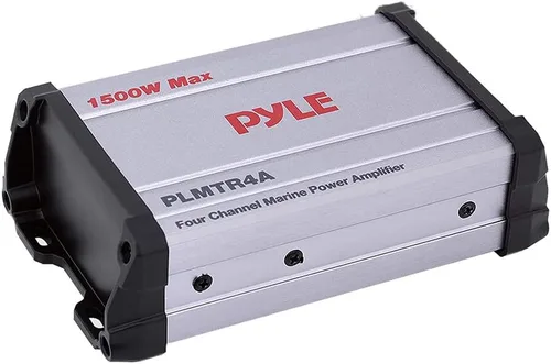 Pyle Receptor amplificador marino de 4 canales de 1500 W - Subwoofer de audio de grado marino impermeable y resistente a la intemperie - para barco