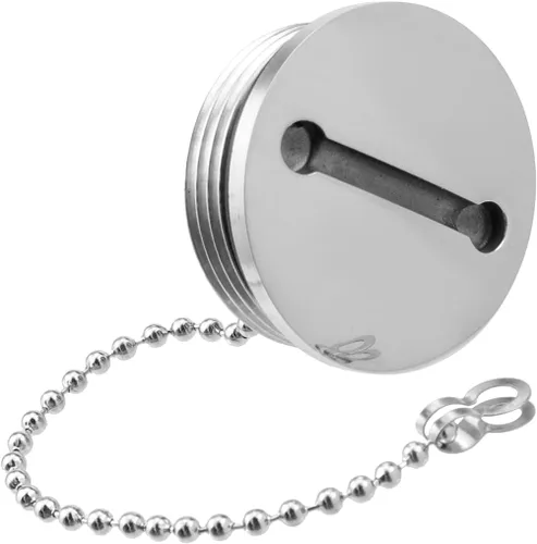 Miniatura 7 de Tapa de tanque de combustible para barco, cubierta de combustible marino con cadena y llave, tapa de repuesto para llenado de cubierta de acero