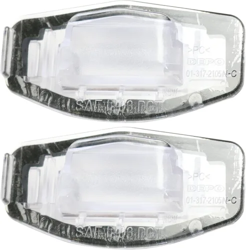 Garage-Pro Lente de luz trasera para placa lateral del conductor y del pasajero para Honda Accord 2008-2017 Sedan Reemplaza# 34106SNBA01, 34103SNB003