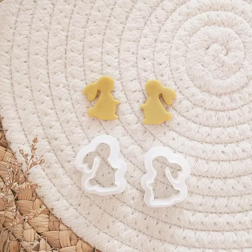 Miniatura 3 de Cortadores de arcilla polimérica para suministros de fabricación de aretes, moldes de cortador de galletas
