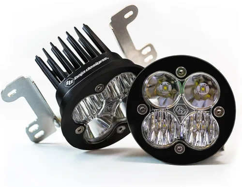Miniatura 25 de Kit de luces LED de niebla de bolsillo Baja Designs Squadron-R SAE compatible con Jeep Gladiator 2020-22; Wrangler JL 2018-22 parachoques OEM