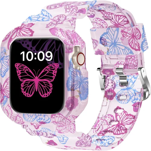 Miniatura 52 de XYF Compatible con correas cristalinas para Apple Watch de 1.929 in, 1.811 in, 1.772 in, 1.732 in, 1.654 in, 1.614 in, 1.575 in, 1.496 in, funda