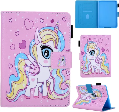 Miniatura 29 de Funda tipo libro para Kindle Paperwhite de 10ª/7ª/6ª/5ª generación, funda protectora ligera con ranuras para tarjetas, encendido automático