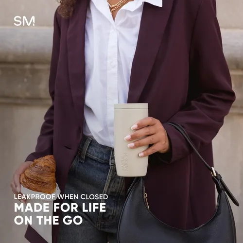 Miniatura 4 de Simple Modern Wicked Signature Voyager Vaso térmico de café de viaje de 16 oz con tapa de 360° Regalos para mujeres y hombres Taza de café