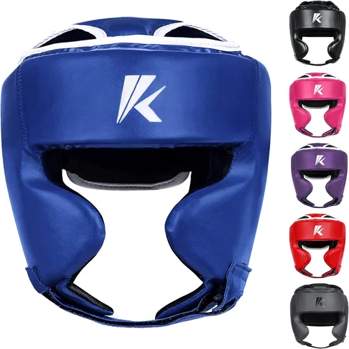 Miniatura 14 de Kruzak - Gorros de boxeo unisex - Entrenamiento de MMA, acolchado ajustable, Kara, Muay Thai, Kickboxing, Sparring, artes marciales, karate, Negro