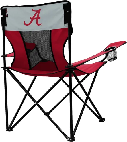 Miniatura 3 de Logo Brands NCAA Alabama Crimson Tide Elite Silla Portátil - Silla premium para exteriores con portavasos, marco de acero con recubrimiento en Marea
