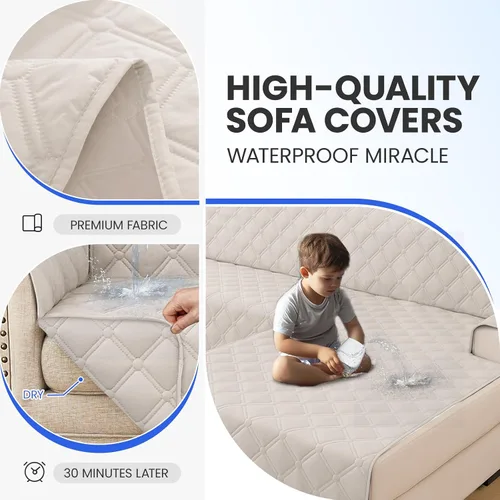 Miniatura 5 de XINEAGE Fundas 100% impermeables para sofá modular en forma de L, reversible, lavable, con botones de chaise plum flower, protector de muebles