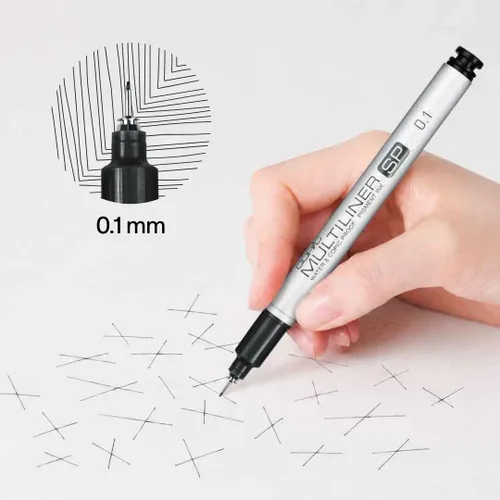 Miniatura 2 de Copic Multiliner SP - Marcador de tinta negra, punta 0.1