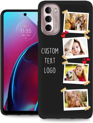 Miniatura 41 de Funda personalizada para Motorola Moto G Stylus 2020 con nombre de foto, texto y foto, GStylus personalizado -20 funda suave y fina (negro) de 6.4