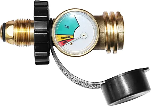 Miniatura 4 de DOZYANT Adaptador Universal de Tanque de Propano POL con Medidor – Convierte Válvula de Servicio de Tanque LP POL a QCC1 / Tipo 1, Conexión de Tipo