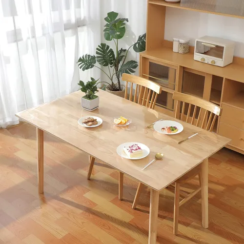Miniatura 5 de Eralove Protector rectangular de 20 x 36 pulgadas, protector de mesa transparente de PVC grueso de 0.069 pulgadas (0.059 in), protector