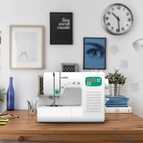 Miniatura 13 de Brother CE1155 Máquina de coser computarizada, 110 puntadas integradas, pantalla LCD, 7 prensatelas incluidos