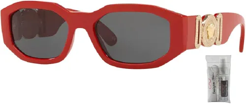 Miniatura 2 de Versace VE4361 - Gafas de sol irregulares para hombre + paquete con kit de gafas de cortesía de diseñador iWear