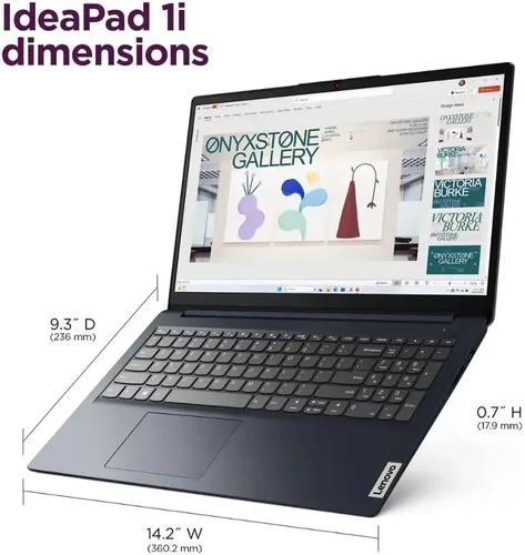Miniatura 7 de Lenovo Ideapad 1 - Laptop HD de 15.6 pulgadas, Intel Celeron N4500, DDR4 de 4 GB, eMMC de 128 GB, W11HS, Microsoft Office 365 de un año, azul